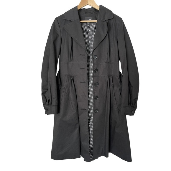 H&M Lined Trench Coat w Pleated Detail & Belt - Picture 1 of 11